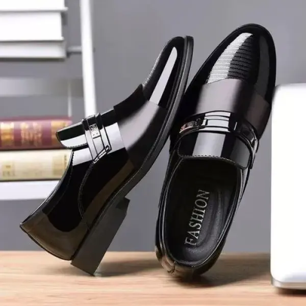Men formal leather shoes business leather boy shoes